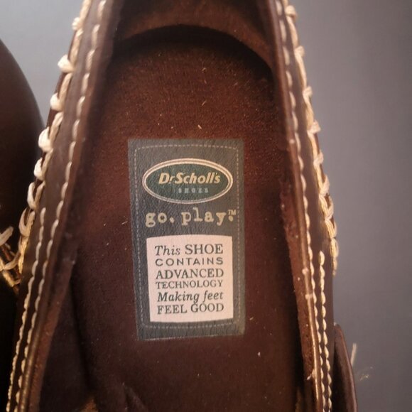 Dr Scholl's Go Play Ladies Dark Brown Leather Upper Cushion Insole Dress Shoes - Picture 3 of 9